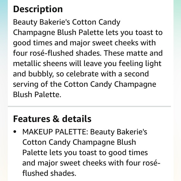 NIB Cotton Candy Champagne Blushlighter Palette - Picture 9 of 16